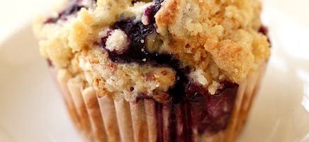 Blueberry streusel muffins