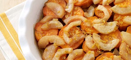 Pear and sweet potato casserole