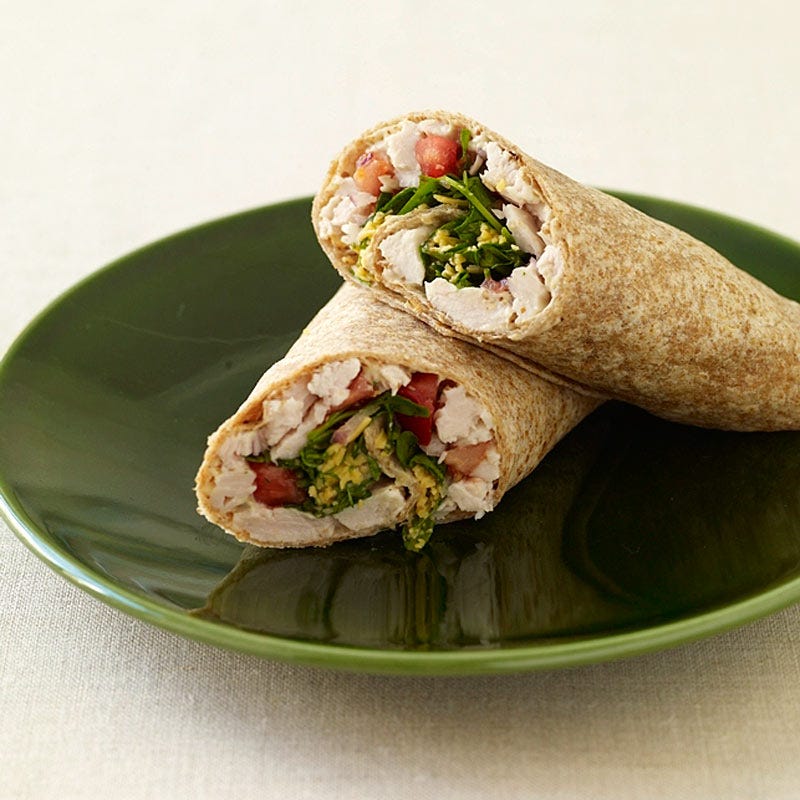 Photo of Turkey and cheddar wrap by WW
