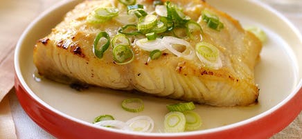Miso-glazed cod