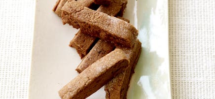 Chocolate cookie sticks