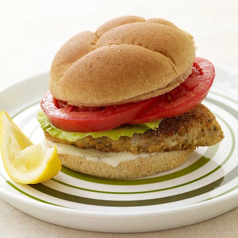 Photo of Pan-fried fish sandwich by WW