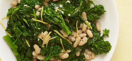 Broccoli rabe with cannellini beans