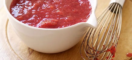 Strawberry rhubarb sauce