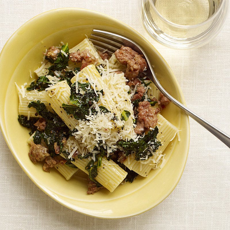 Photo of Rigatoni with turkey sausage and kale by WW