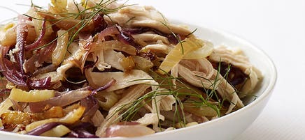 Roasted chicken and fennel