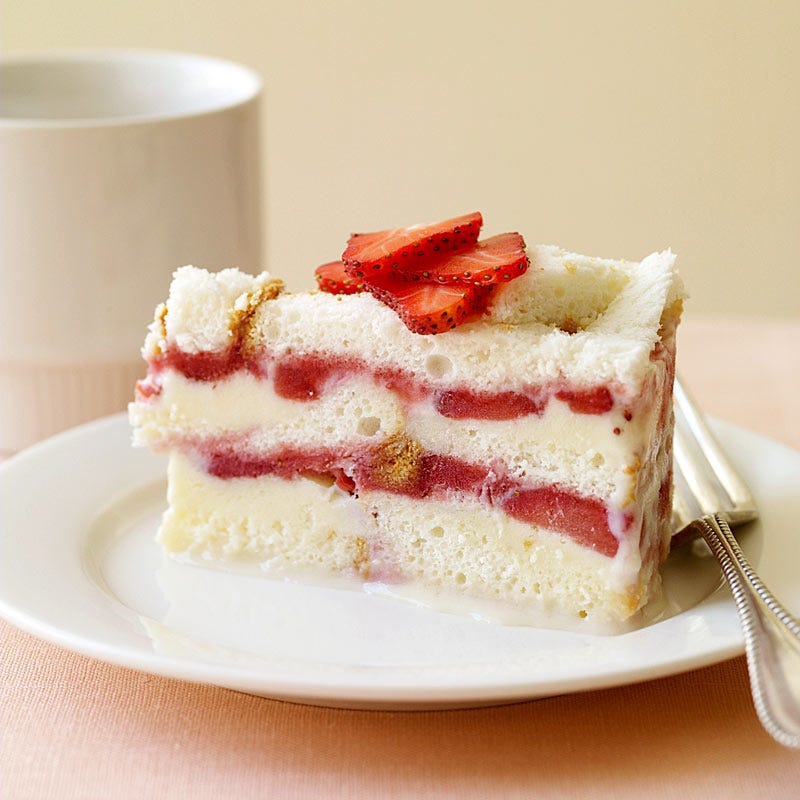 Photo of Frozen strawberry layer cake by WW