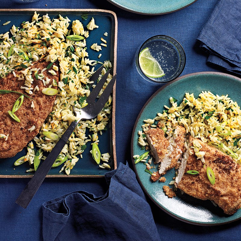 Photo of Honey-ginger chicken with orange rice by WW