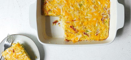 Hash brown, egg & cheese casserole