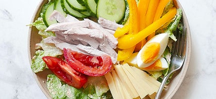 Chef’s salad with Russian dressing