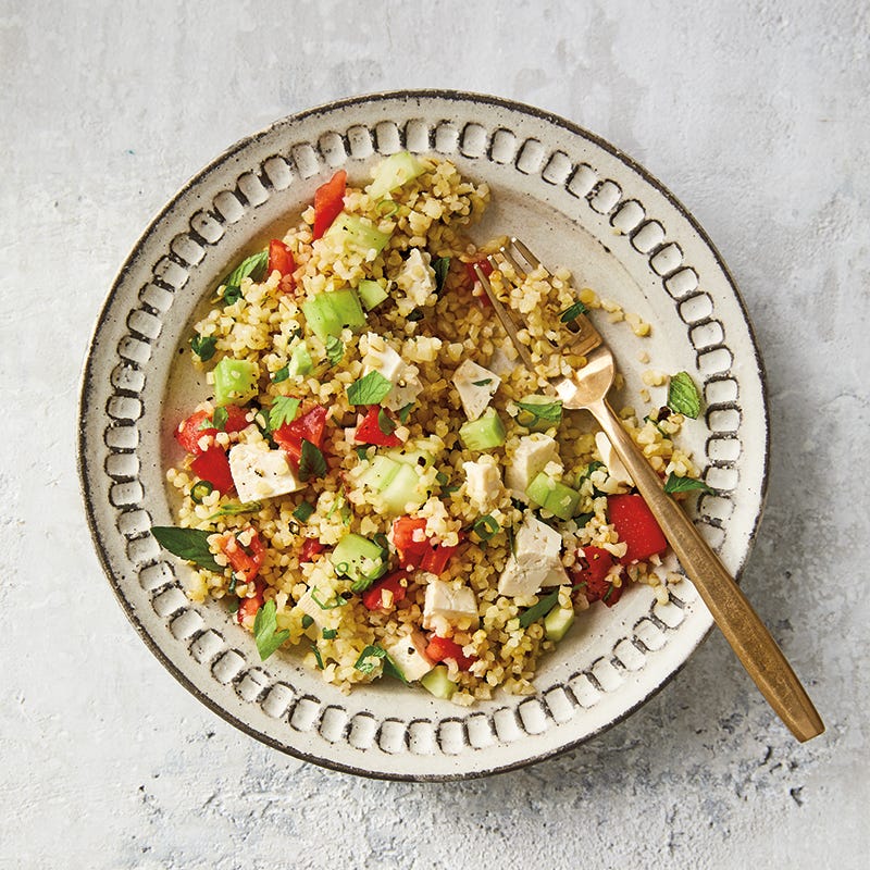 Mint Tabbouleh with Tofu