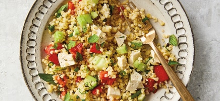 Mint Tabbouleh with Tofu