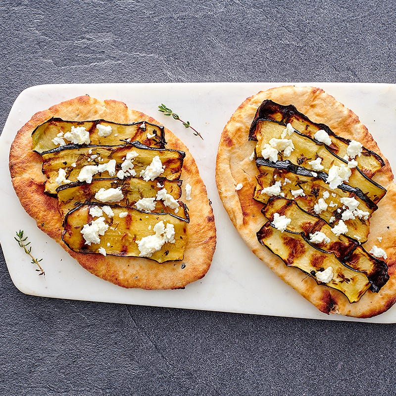Photo of Lemon-thyme zucchini on flatbread by WW