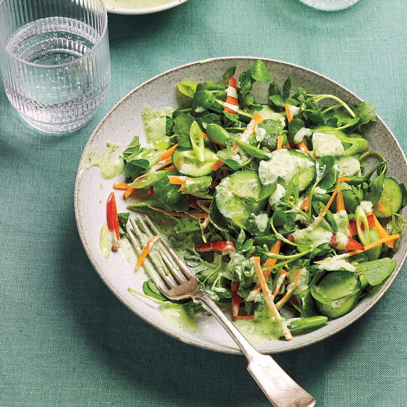 Green goddess garden salad