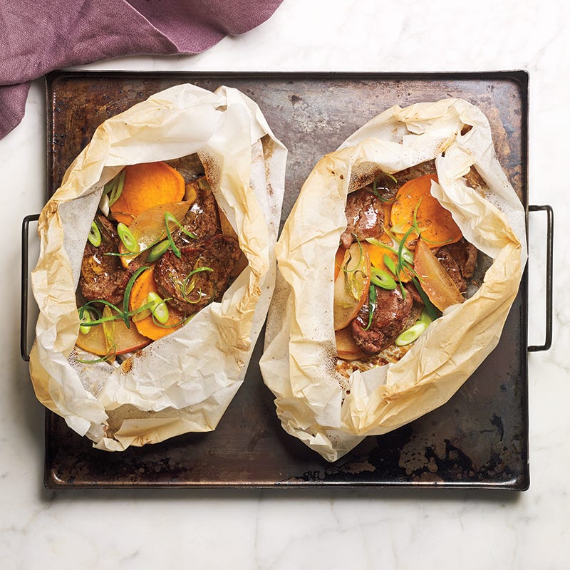 Photo of Caribbean-inspired pork with sweet potatoes by WW