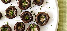 Broiled mushroom caps