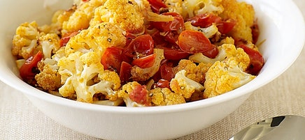 Sautéed cauliflower and tomatoes