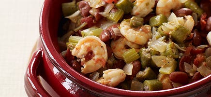 Shrimp and bean gumbo