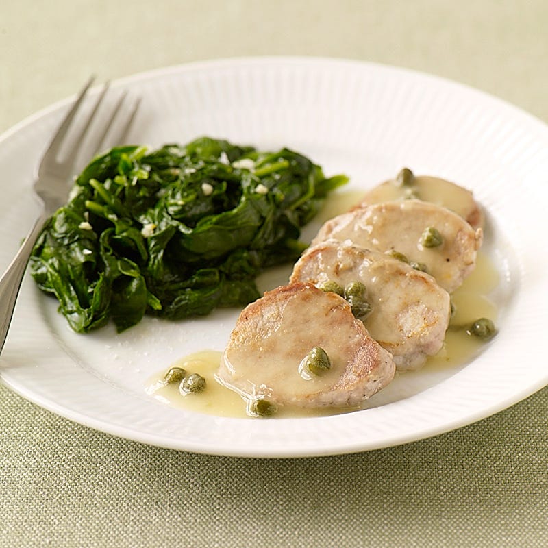 Photo of Pork piccata with spinach by WW
