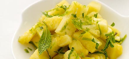 Ginger-mint pineapple salad