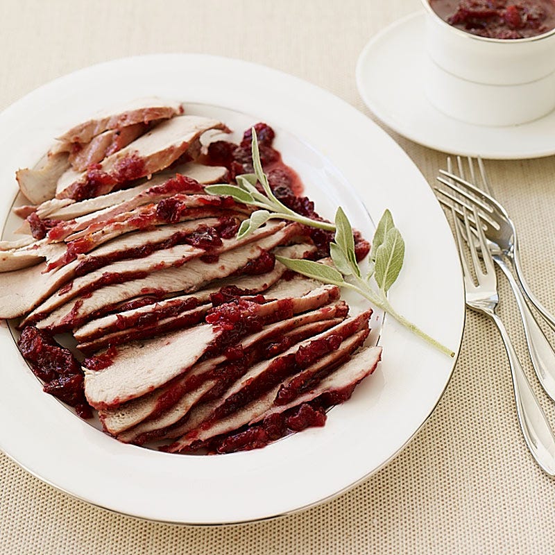 Photo of Orange-cranberry glazed turkey breast by WW