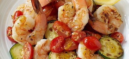 Shrimp with Zucchini & Tomatoes
