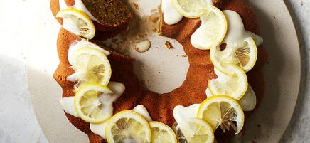 Carrot Cake with a Lemon Glaze