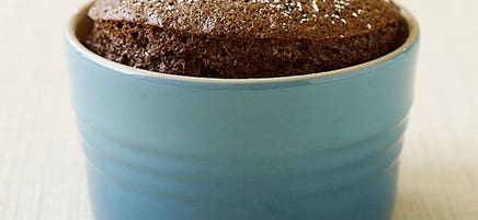 Individual chocolate soufflés