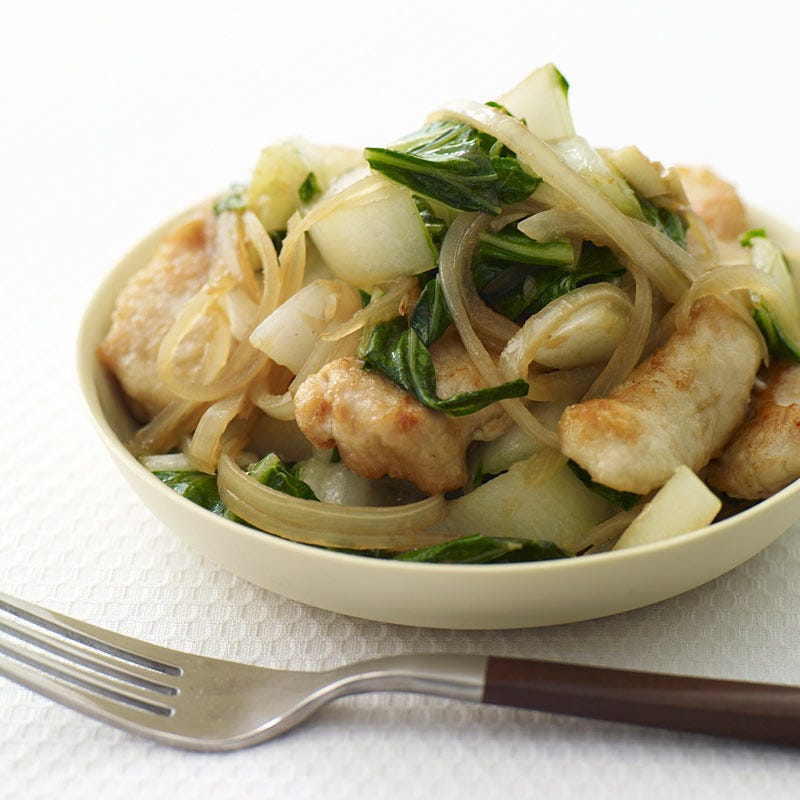 Photo of Sesame chicken and bok choy stir-fry by WW