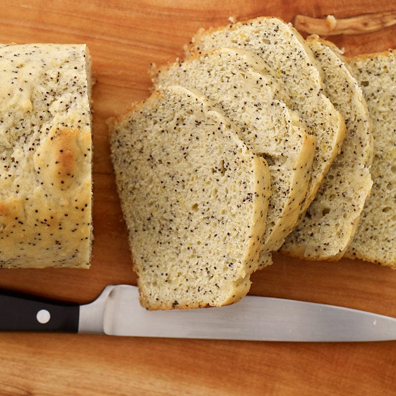 Photo of Vegan lemon-poppy seed pound cake by WW