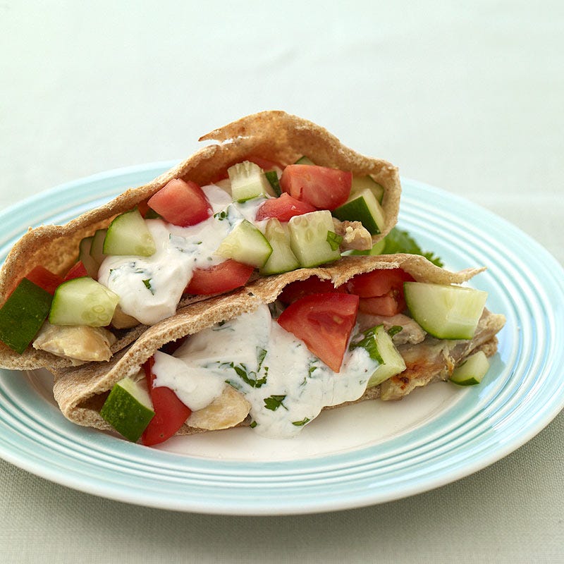 Photo of Greek chicken pitas by WW