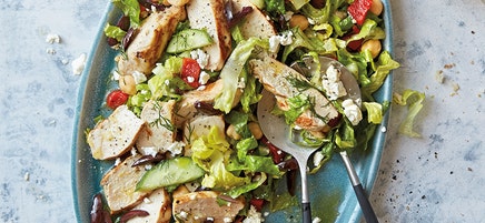 Lemon-dill Greek chicken salad