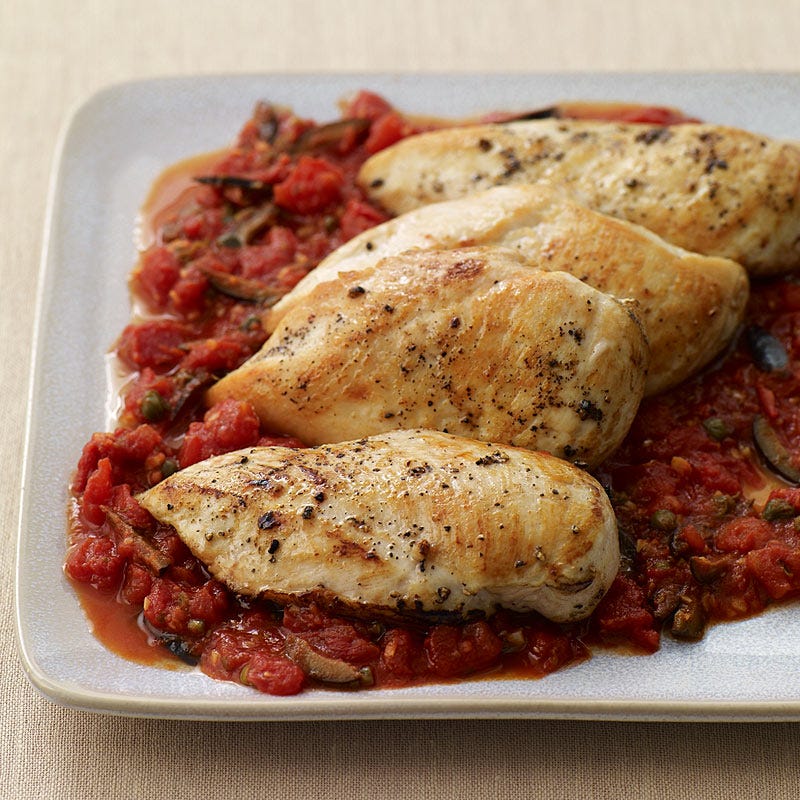 Photo of Chicken breast sauté puttanesca-style by WW