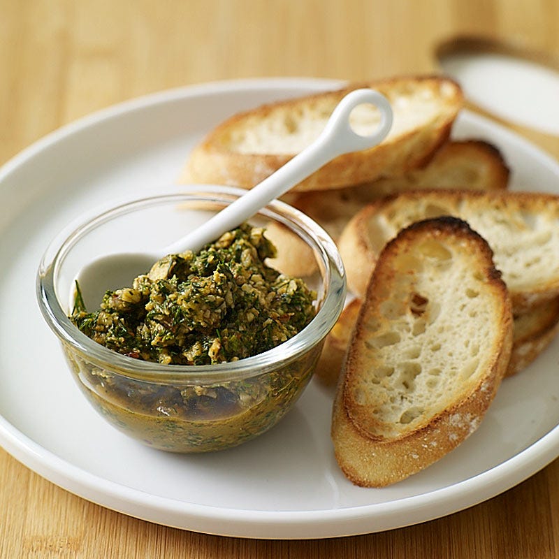 Photo of Greek-inspired three-herb pesto by WW