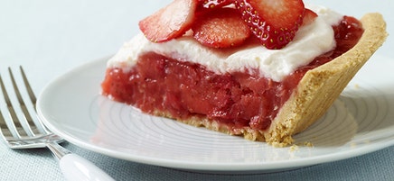 Fresh strawberry pie