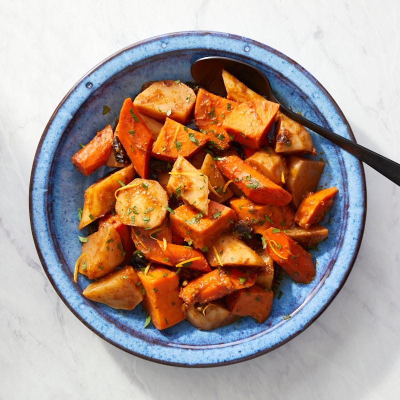 Slow Cooker Spiced Root Vegetables
