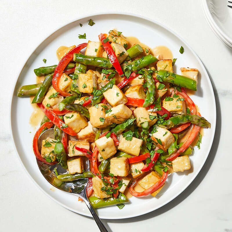 Coconut curried tofu