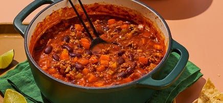 Turkey, bean, and vegetable chili