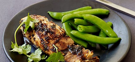Ginger-glazed halibut