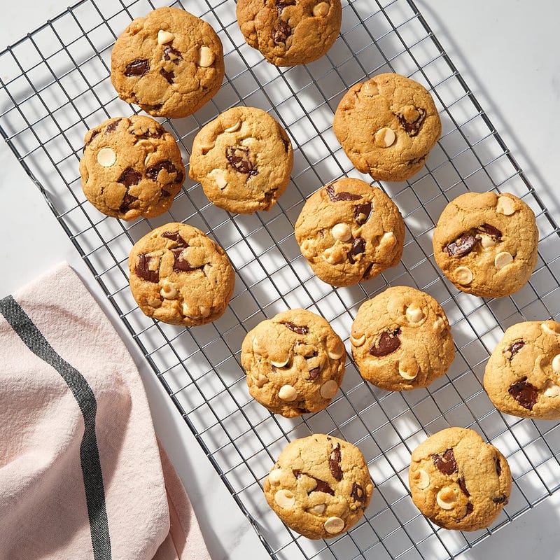 White and Dark Chocolate Chunk Cookies