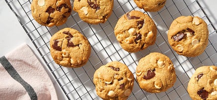 White and Dark Chocolate Chunk Cookies