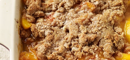 Peach crumble