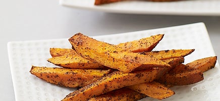 Spicy sweet potato oven fries