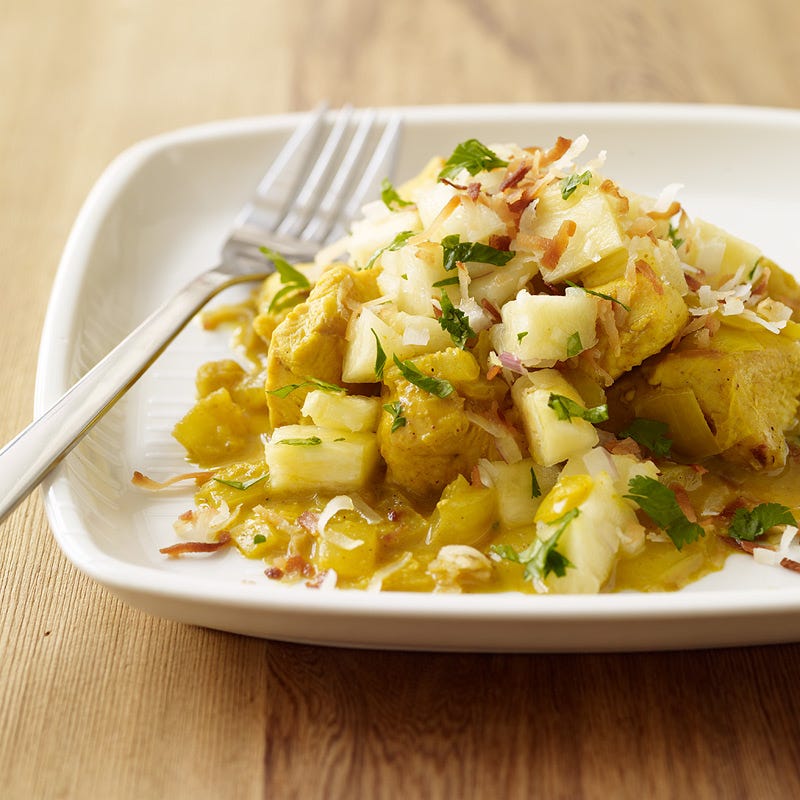 Photo of Hawaiian curried chicken with pineapple salsa by WW