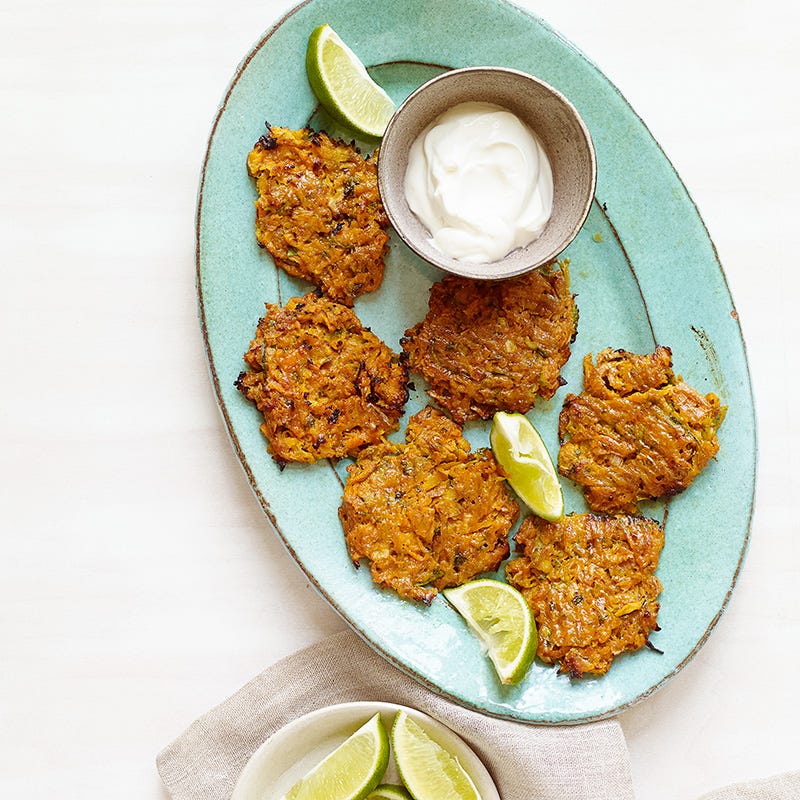 Photo of Santa Fe sweet potato and zucchini latkes by WW