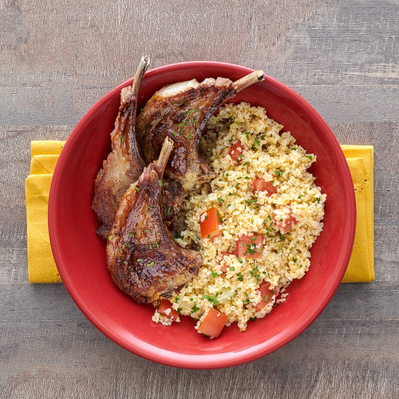 Photo of Minted lamb chops with lemony bulgur by WW