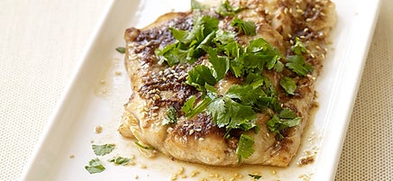 Cod with hoisin glaze