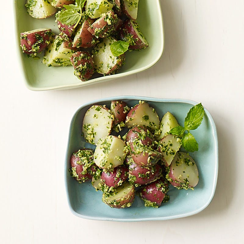 Photo of Warm New Potato Salad with Basil-Mint Pesto by WW