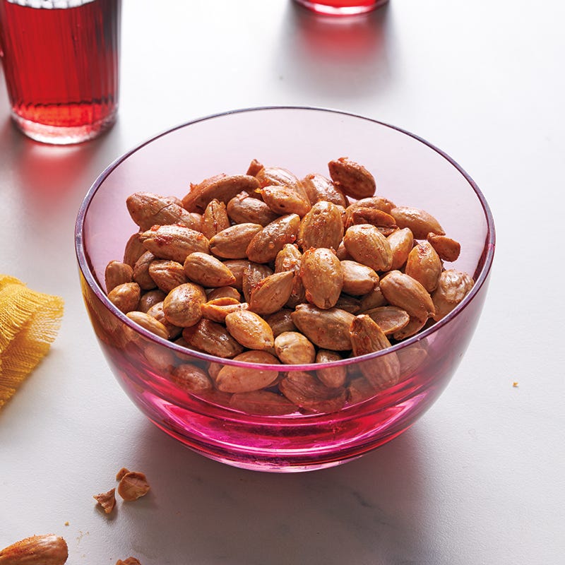 Warm tapas-style almonds