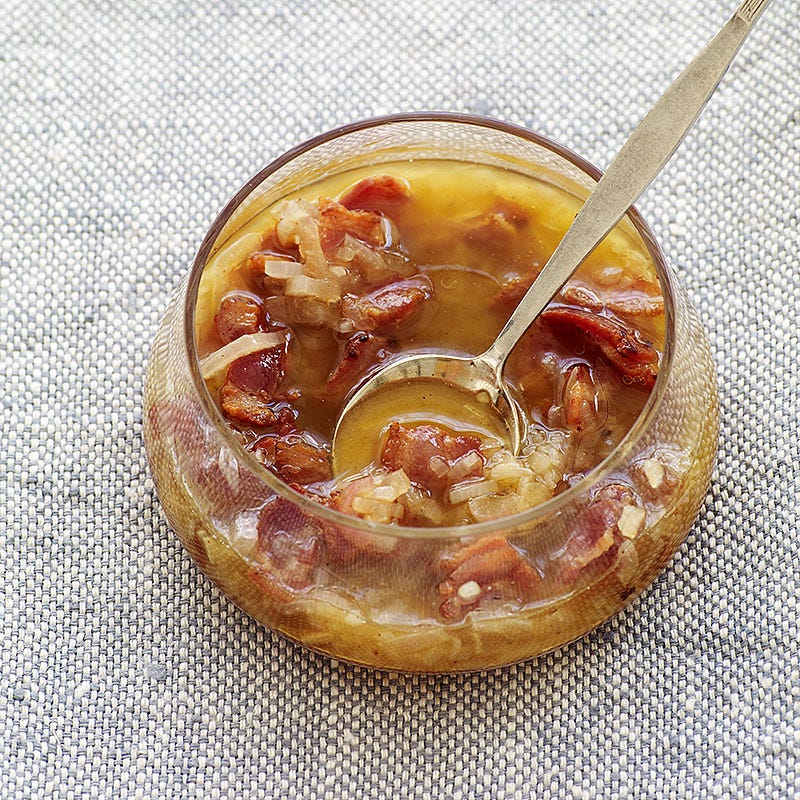 Warm bacon vinaigrette